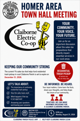 Informational Meeting - Claiborne Electric Co-op Meeting Room
